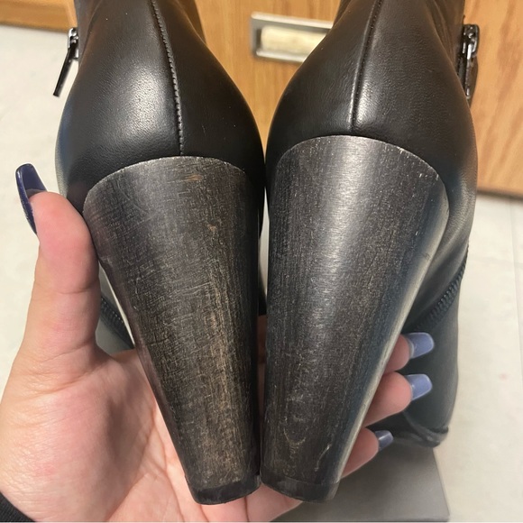 NWT Coclico Leather Open Toe Heel Boots - Picture 12 of 12